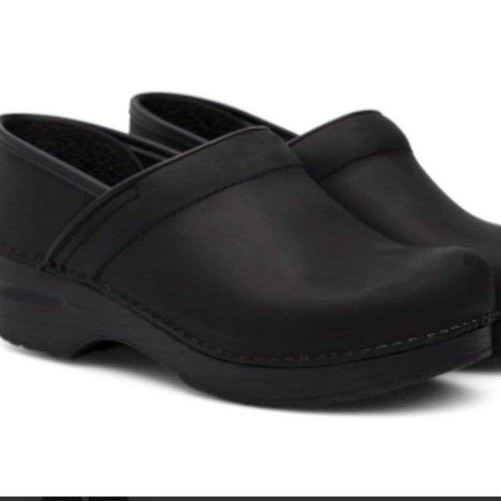 Dansko Professional Black Oiled Clogs